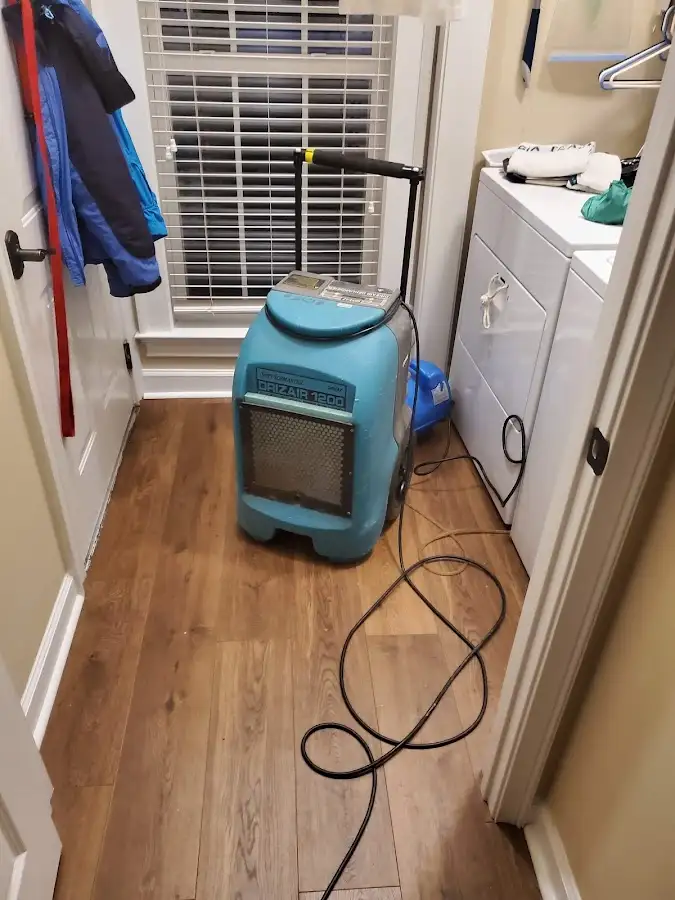 Commercial dehumidifier deployed for Crawl Space Restoration in Rocky Mount
